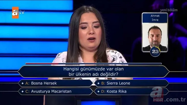 Milyoner'e damga vuran yarışmacı: Bu soruda elenmek marifet ister! ''Onur öğrencisi olarak mezun oldum'' dedi ama...