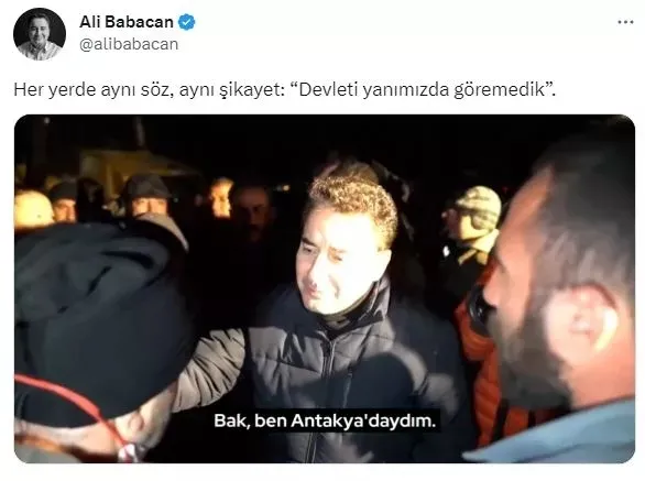 Ali Babacan’ın korumaları ’Devlet yok deyin’ talebini reddeden vatandaşı tekmeledi