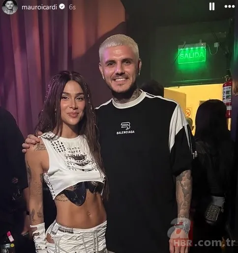 Icardi'den Wanda Nara'yı çıldırtan paylaşım! Ünlü şarkıcıyla poz verdi! 8