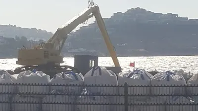 Bodrum’da kepeyle denize girdiler! | VİDEO