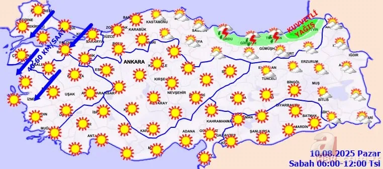 Kavurucu yaz YENİ HAFTADA geri döndü! Meteoroloji uyardı: 22 il 40 dereceyi geçti! Güney yanıyor, Kuzey ve Doğu’da yağış var 7