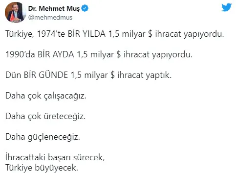 Son dakika: Türkiye'nin dünya ihracatından aldığı pay Cumhuriyet tarihinde ilk kez yüzde 1'in üzerine çıktı - 4