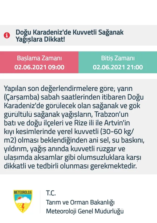 1622562434546.jpg Meteoroloji'den son dakika fırtına ve sağanak yağış uyarısı! Çok sayıda ile kritik uyarı! İstanbul Ankara İzmir hava durumu - 3
