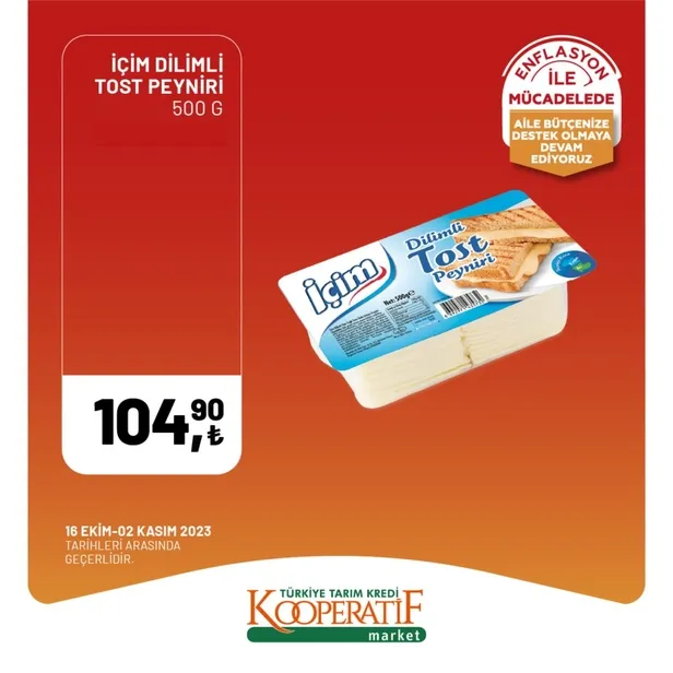 Tarım Kredi Market 30 Ekim indirim kataloğu! Kuru Soğan 5,90 TL, Salatalık 9,75 TL, Limon 10,90 TL, Yerli muz 28,90 TL, Mandalina 12,50 TL satışta…