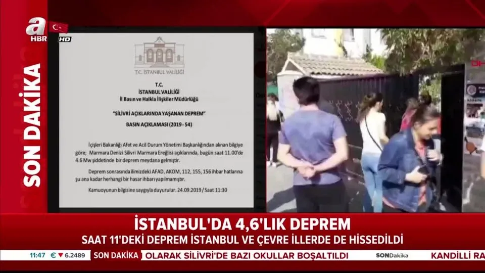 Son Dakika Istanbul Valiligi Nden Deprem Aciklamasi Video Izle Flas Haber Son Depremler Ahaber Son Dakika Video Izle