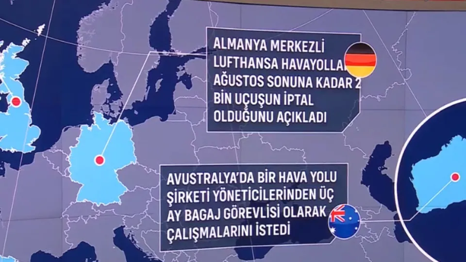 Dünyada havayolu krizi