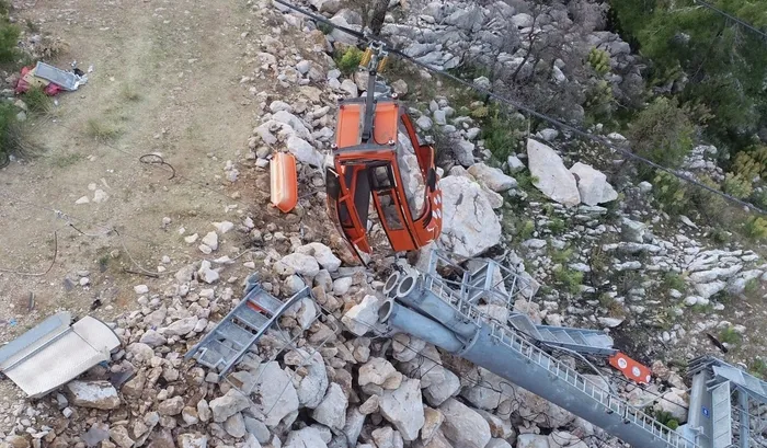 Teleferik faciası havadan böyle görüntülendi - 1