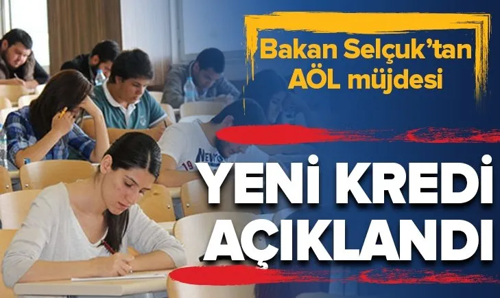 Son dakika: Milli Eğitim Bakanı Ziya Selçuk açıkladı! Açık Öğretim Lisesi'nde okuyan öğrenciler için kredi müjdesi