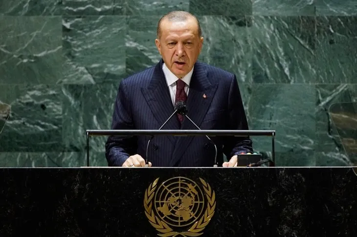 Başkan Erdoğan BM Genel Kurulunda konuştu! İşte o tarihi anlardan kareler