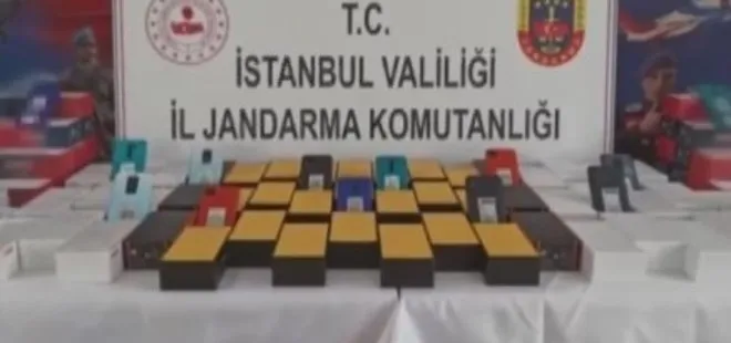 İstanbul’da Jandarmadan kaçak cep telefonu operasyonu: 380 adet ele geçirildi