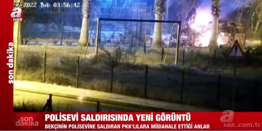 Mersin'deki polisevi saldırısında yeni görüntü! İşte bekçilerin teröristlere müdahale ettiği anlar 9