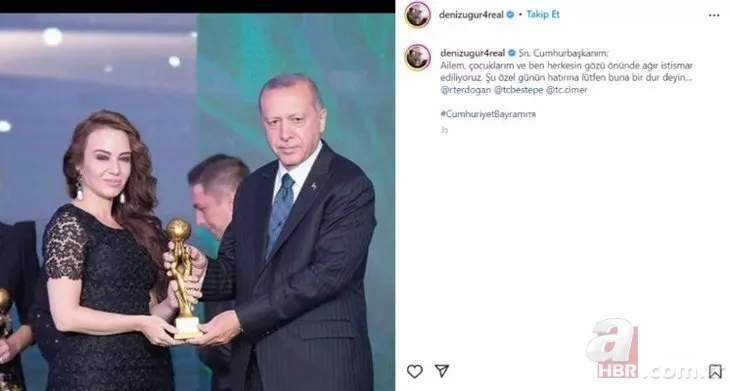 Reha Muhtar ile velayet savaşları durmak bilmeyen Deniz Uğur Başkan Erdoğan’dan yardım istedi: “Lütfen ‘dur’ deyin”