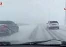 Kayseri’de aniden bastıran kar etkili oldu