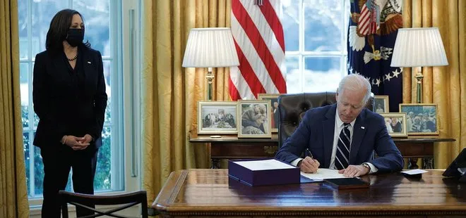 ABD Başkanı Joe Biden 1,9 trilyon dolarlık Kovid-19 ekonomik destek paketini imzaladı
