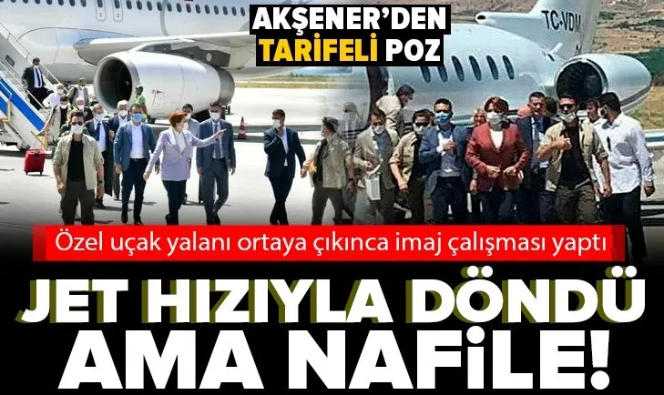 Özel jet ikiyüzlülüğü ortaya çıkan Meral Akşener’den imaj çalışması!