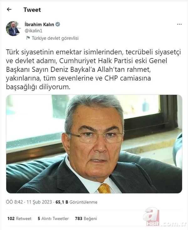 Türk siyasetinin acı kaybı! Deniz Baykal 85 yaşında hayatını kaybetti 11