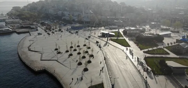 Son dakika: Tam kapanma sonrası Kadıköy ve Üsküdar’da meydanlar sessizliğe büründü! Havadan böyle görüntülendi