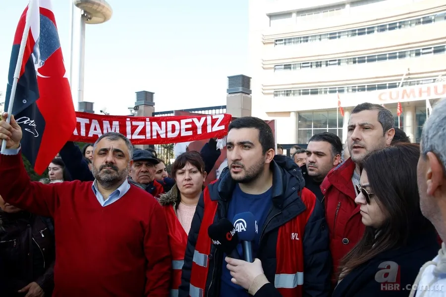 CHP Genel Merkezi önünde 'kırmızı yelekliler'den protesto 8