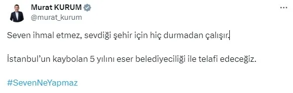 İstanbul’a murad vatandaşa hizmet lazım! Seven Ne Yapmaz klibi büyük beğeni topladı