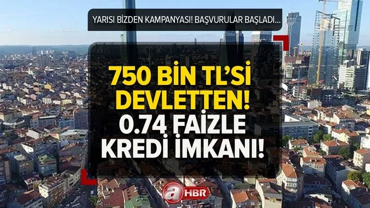 750 bin TL’si devletten! Kentsel Dönüşüm Yarısı Bizden kampanyası...Başvurular başladı! Evini yenilemek isteyenlere yüzde 0.74 faizle 10 yıllık kredi!