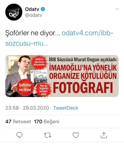 Oda TV Fazilet Durağı yalanını 11 defa haber yapmış!