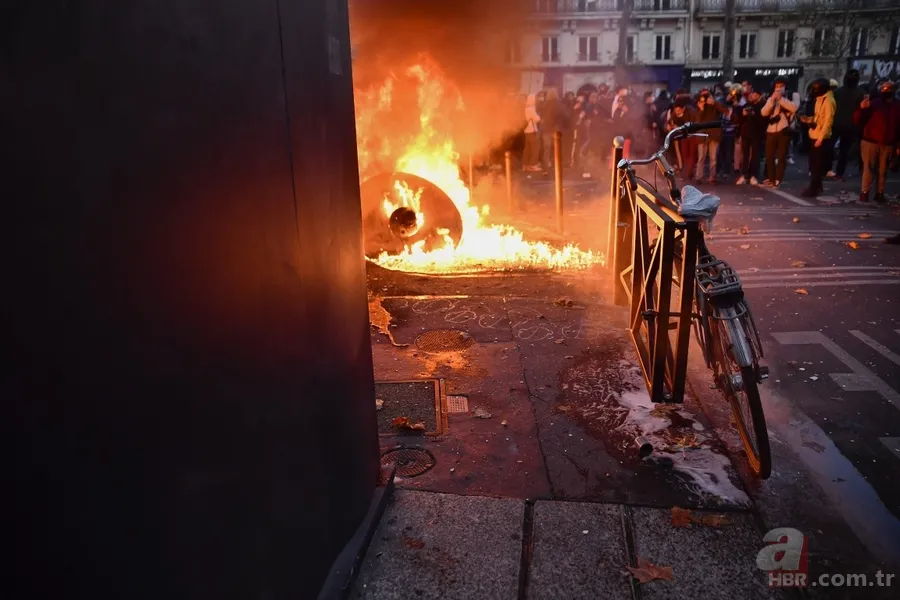 Fransa Cumhurbaşkanı Emmanuel Macron kabul etti: Polis şiddet uyguluyor! 22