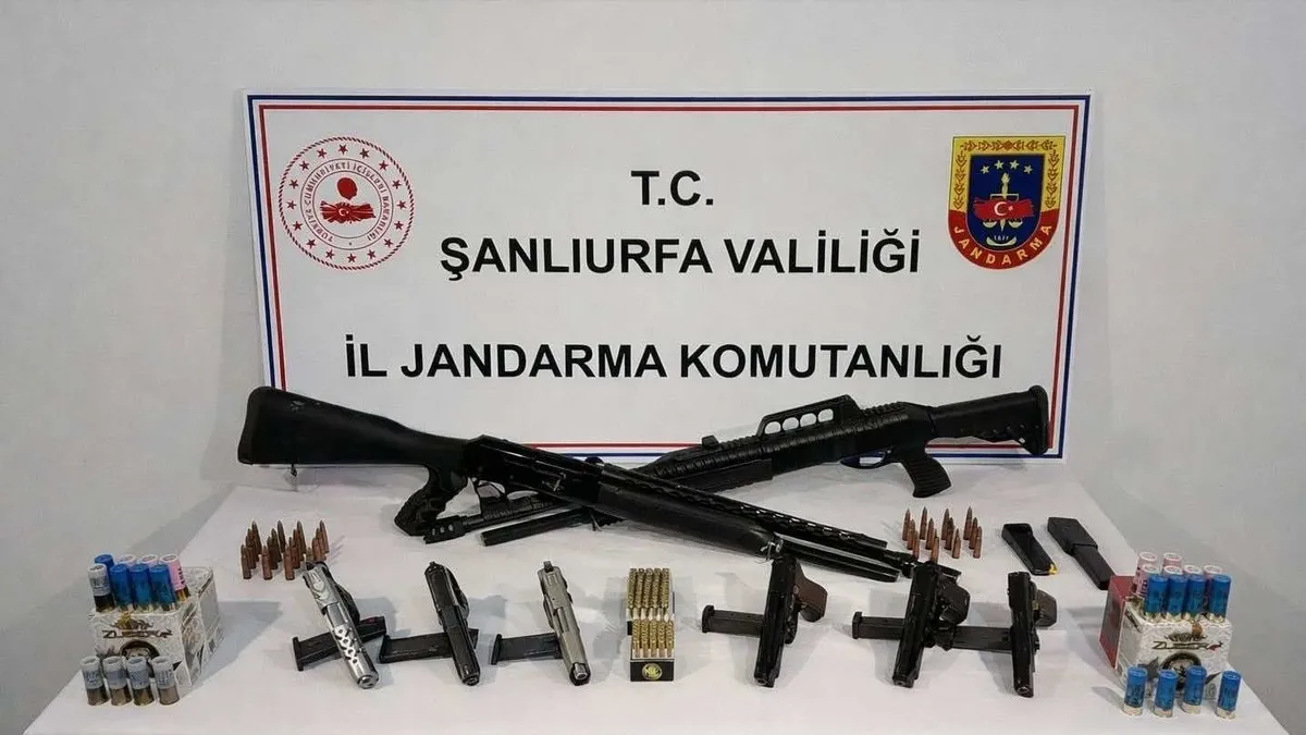 Akçakale’de silah kaçakçılarına ağır darbe: 7 gözaltı