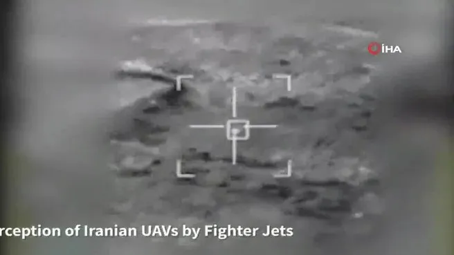 İsrail, İran’ın fırlattığı dronların imha edildiği anlar!