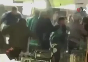 Bursa'da pazarcıların yer kavgası kamerada
