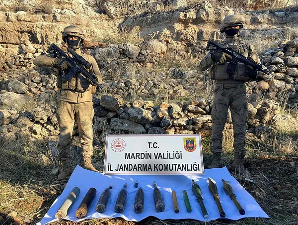 Mardin'de PKK'ya darbe: Ağır silah mühimmatı ele geçirildi - 1