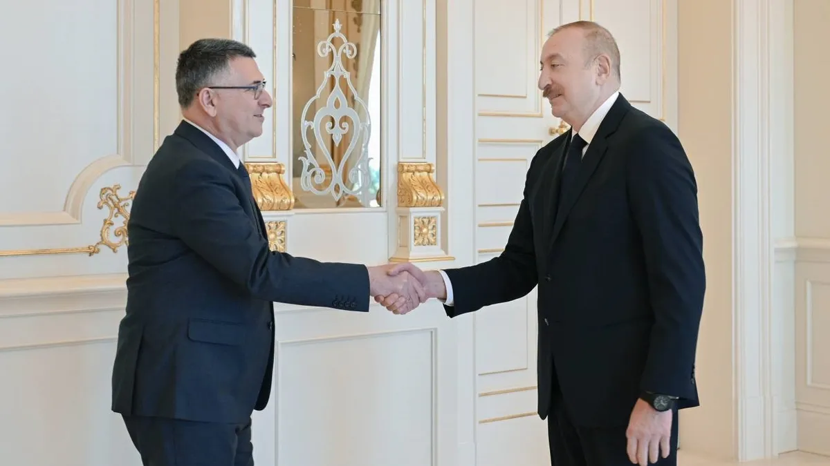 Azerbaycan Cumhurbaşkanı Aliyev İsrail Dışişleri Bakanı Saar'ı kabul etti: İkili işbirliği masada