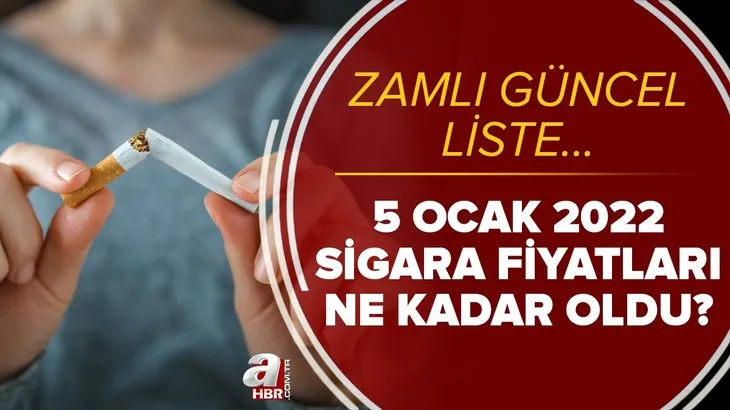 5 Ocak sigara fiyatları zamlı güncel liste: JTI, BAT, Philip Morris, Türktab, Tekel sigara fiyatları ne kadar, kaç TL oldu?