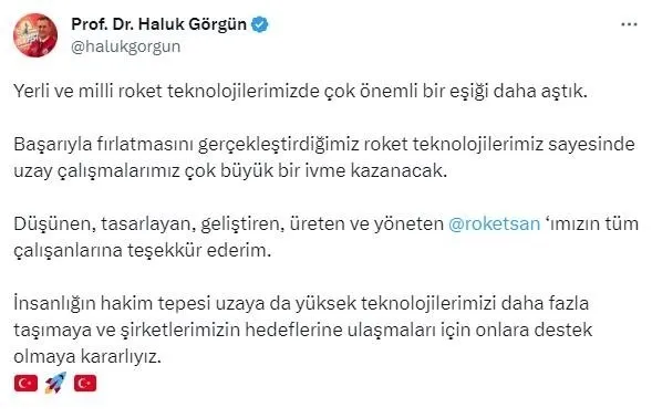 Türkiye’nin Savunma Sanayii’nde zirve dönemi! Yerli ve milli roket Sonda’nın fırlatma testi gerçekleşti