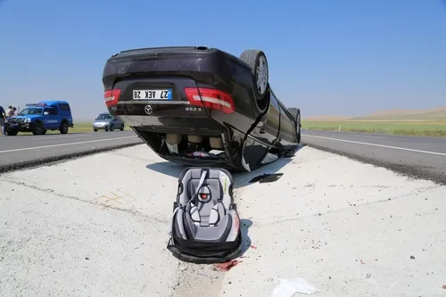 Karaman'daki trafik kazasında 1 yaşındaki çocuk öldü - 1