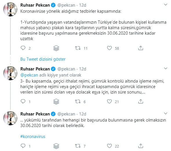 Son dakika: Bakan Pekcan duyurdu! Süre 30 Haziran'a kadar uzatıldı - 1