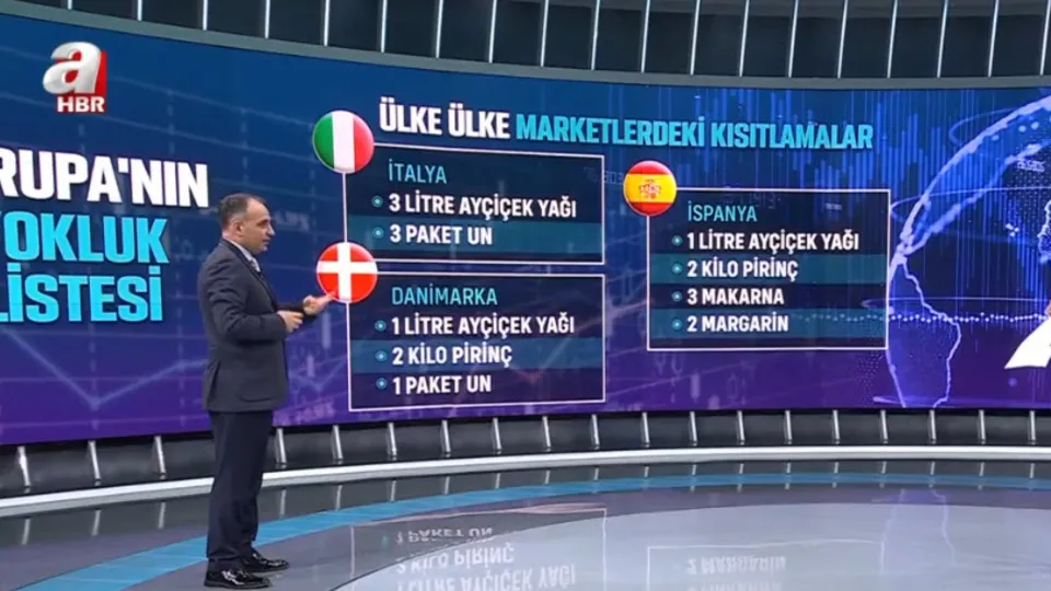 Avrupa'nın yokluk listesi! İşte ülke ülke marketlerdeki kısıtlamalar