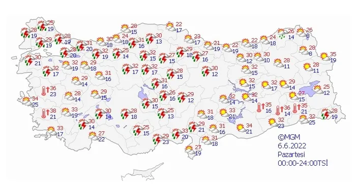 Son dakika: Meteoroloji'den Trakya için kuvvetli sağanak uyarısı | İstanbul, Ankara, İzmir, Antalya'da 5 gün hava... - 3