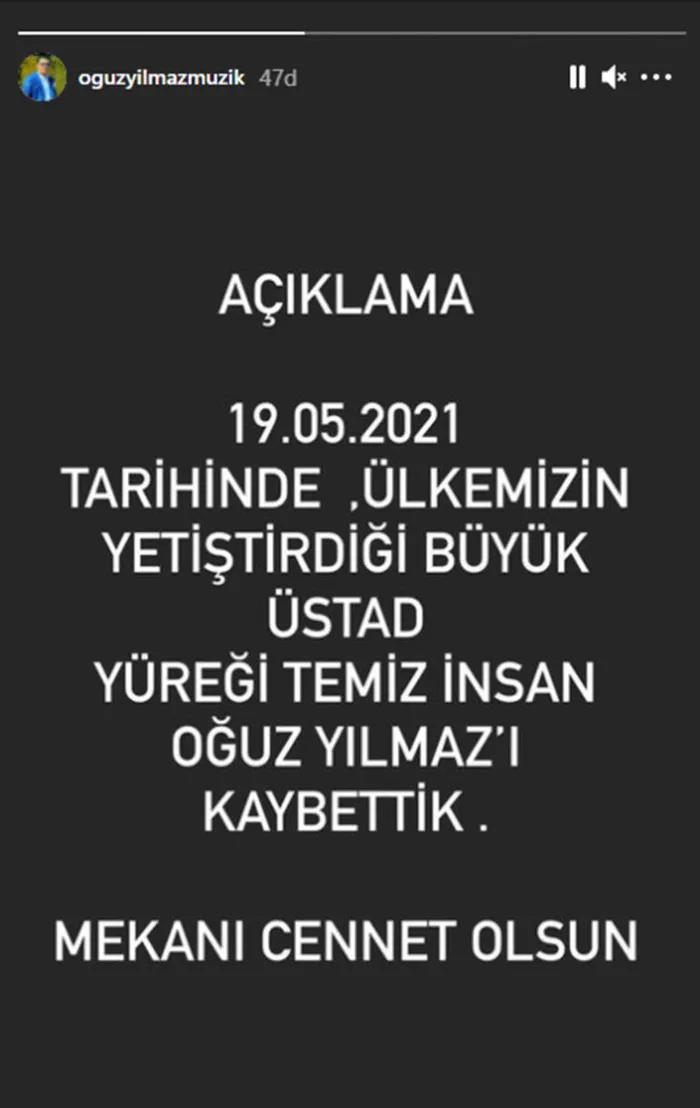 Son dakika: Ünlü şarkıcı Oğuz Yılmaz hayatını kaybetti | Çekirge şarkısıyla tanınmıştı