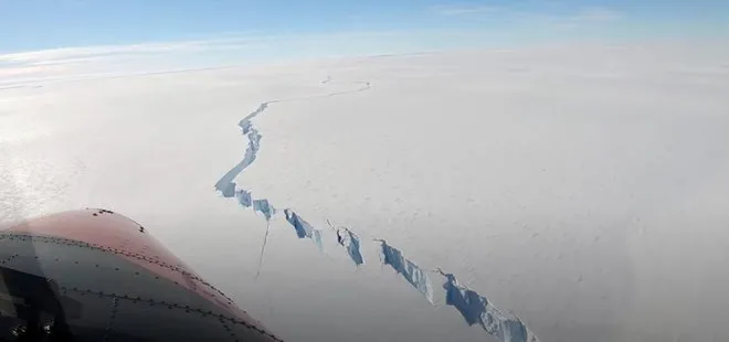 Antartika’dan dev buz kütlesi koptu! 1270 kilometrekare büyüklüğünde