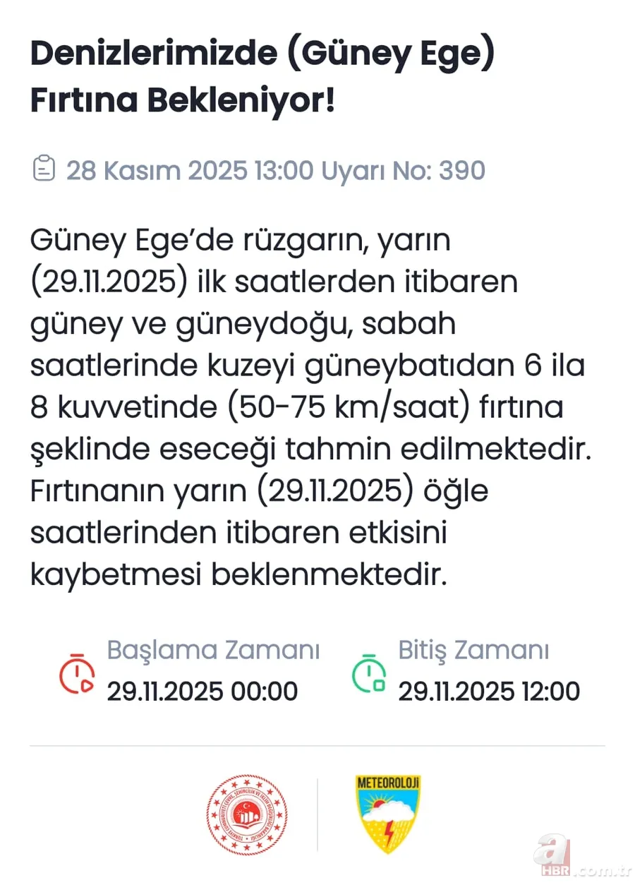 Türkiye genelinde yağış: O saatlere dikkat! Meteorolojiden 8 il için sarı ve turuncu kod 15