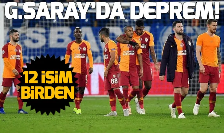 Galatasarayda 12 isim sakat ve cezalı