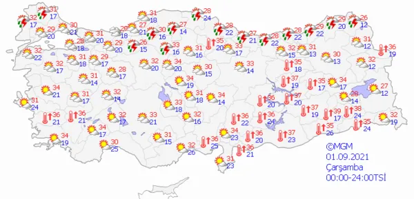 1630272573419.png Meteoroloji'den yurt geneline yönelik son dakika sağanak yağış uyarısı! İstanbul dahil çok sayıda ilde etkili olacak! İstanbul Ankara İzmir'de bu hafta hava durumu nasıl olacak? - 5