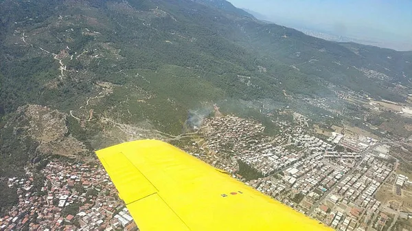 Son dakika | İzmir Kemalpaşa'da korkutan orman yangını! Ekipler bölgede - 1