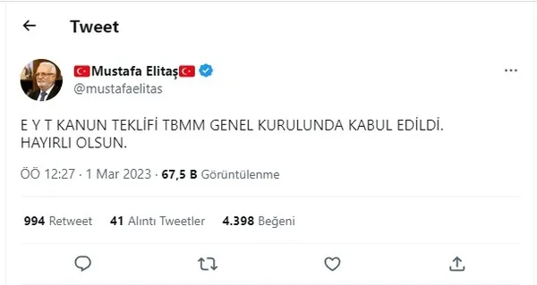 Siyasilerden EYT paylaşımları - 5