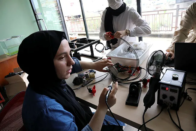 Trabzon’da liseli kız öğrenciler, insansız su altı aracı tasarlıyor - 6