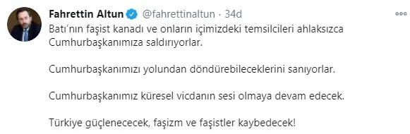 İletişim Başkanı Fahrettin Altun’dan Charlie Hebdo dergisine kınama