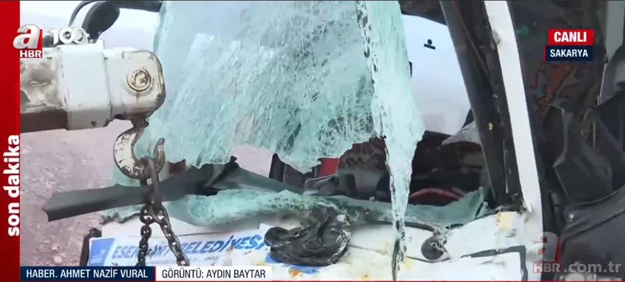 Kuzey Marmara Otoyolu'nda katliam gibi kaza! 7 araç birbirine girdi | A Haber olay yerinde! İşte otobüsün son hali 21