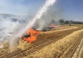 Burdur'da korkutan yangın! 3 dönüm arazi küle döndü