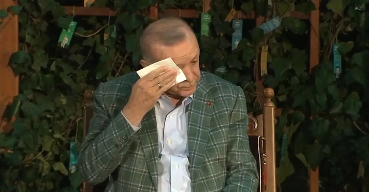 Başkan Erdoğan gözyaşlarını tutamadı