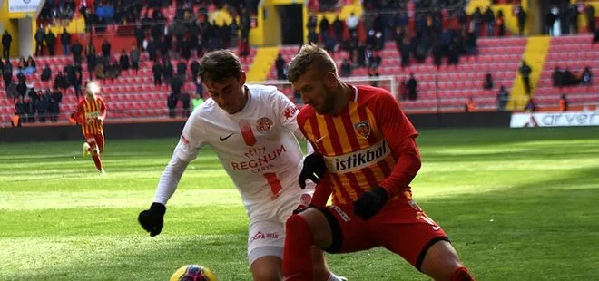 Kayserispor Antalyaspor maçında kazanan yok |ÖZET